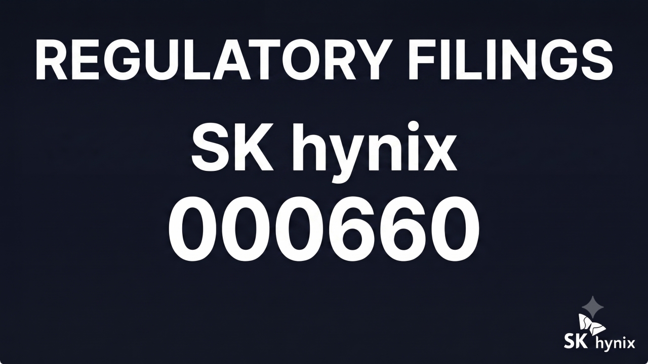 [Disclosure] SK hynix (000660) Adjusts Estimated Nasdaq DR Issuance Down to KRW 43.1T Due to Share Price Shift… Funding Aimed at Yongin & Cheongju Fabs