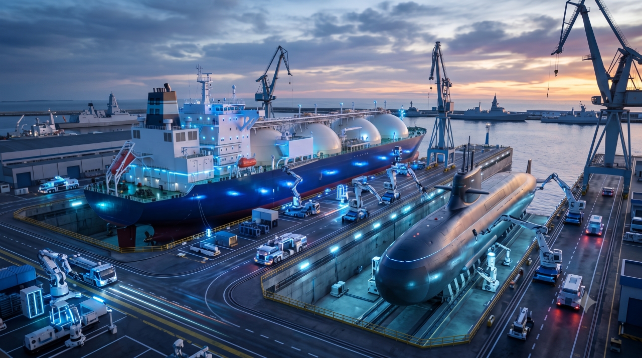 [High-Value Vessel Delivery Phase and North American Naval Defense Expansion: Hanwha Ocean 042660]
