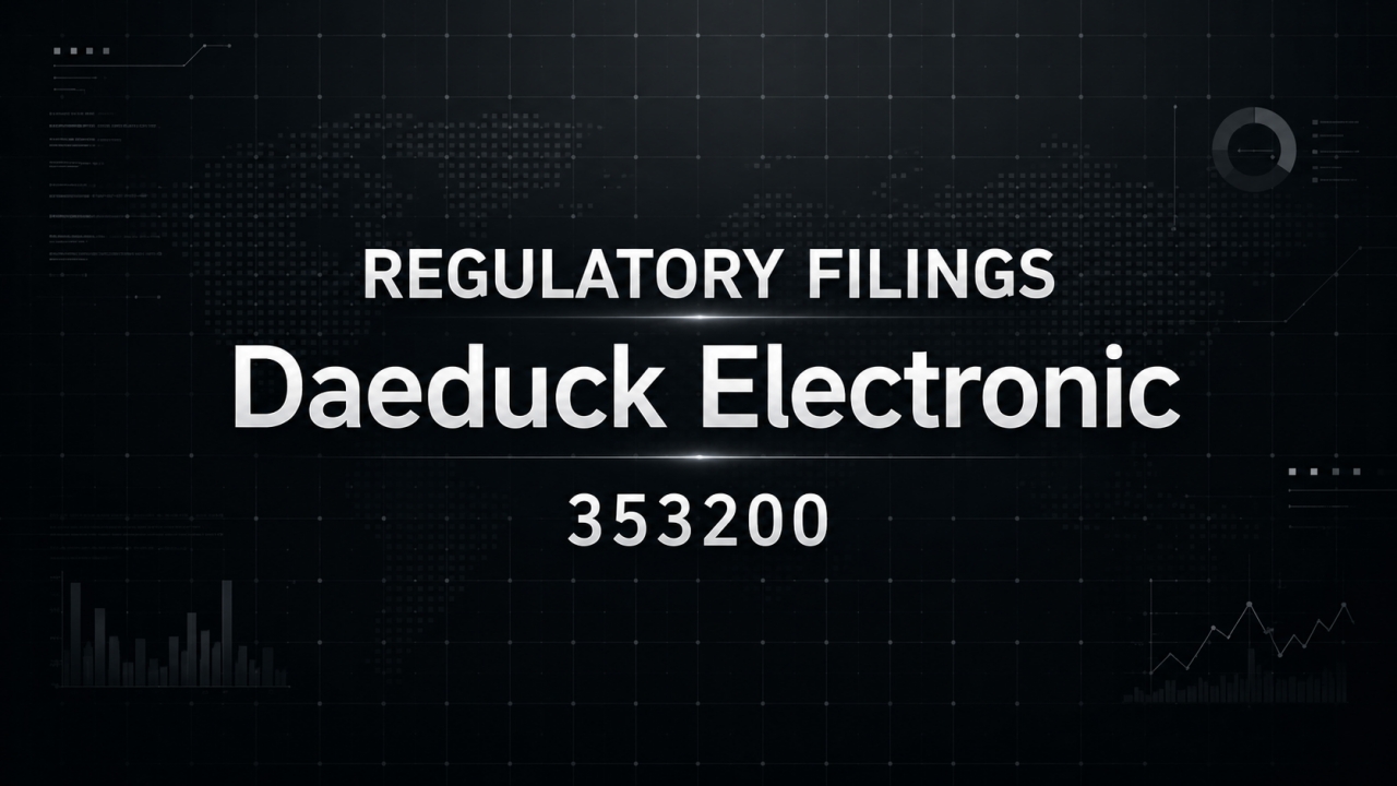 [Disclosure] Daeduck Electronics (353200) – Provisional Operating Results (Consolidated Financial Basis) / 2026-07-31