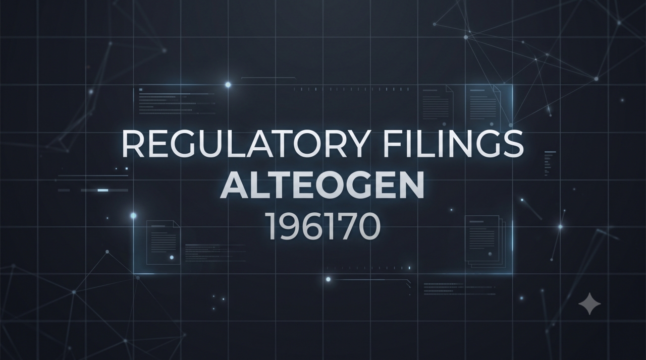 [Disclosure] ALTEOGEN (196170) – Exclusive License Agreement for Recombinant Human Hyaluronidase Product ALT-B4 / 2026-08-05